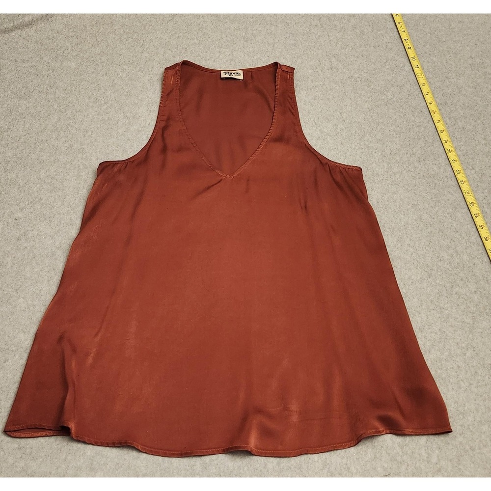 Show Me Your Mumu Tank Top Womens Medium Rust Brown Dane Tunic Sleeveless Blouse